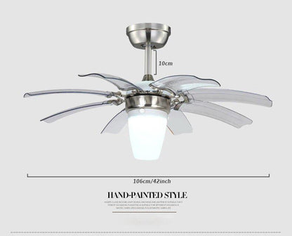 Invisible Transparent Modern ABS Blades Ceiling Fan Light - Westfield Retailers