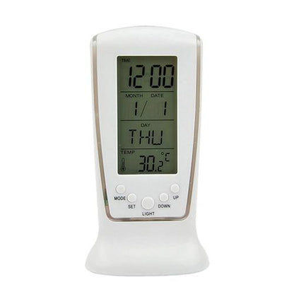 LED Digital Alarm Thermometer Blue Backlight Clock - Westfield Retailers