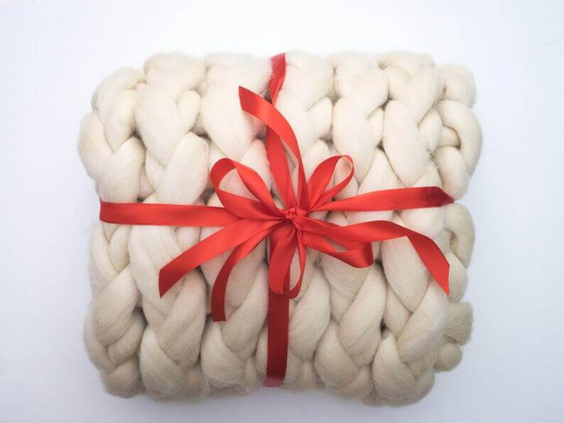 Handmade Chunky Knit Blanket - Westfield Retailers