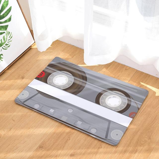 Vintage Anti-Slip Entrance Magnetic Casset Tape Decorative Doormats - Westfield Retailers