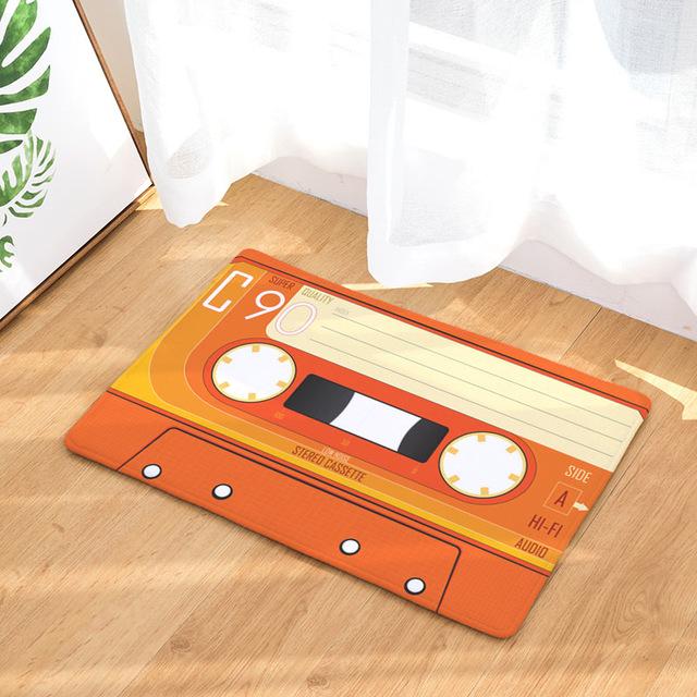 Vintage Anti-Slip Entrance Magnetic Casset Tape Decorative Doormats - Westfield Retailers
