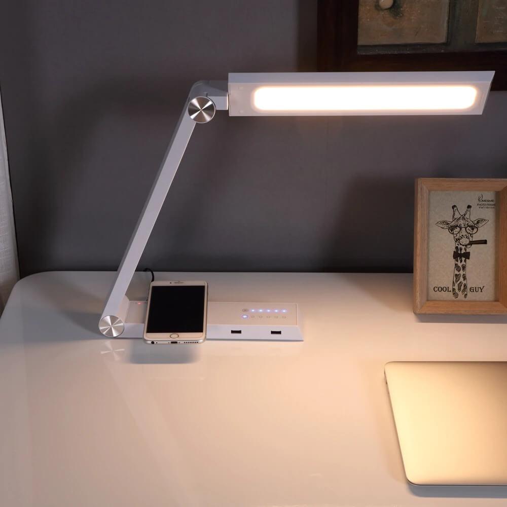 LED Wireless Charging Long Arm Desk Lamp - Westfield Retailers