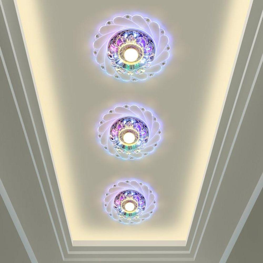 LED Crystal Lotus Ceiling Flush Mount Warp Light Lamp - Premium Edition - Westfield Retailers