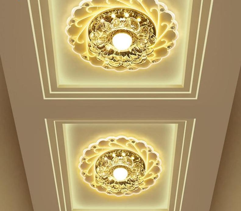 LED Crystal Lotus Ceiling Flush Mount Warp Light Lamp - Premium Edition - Westfield Retailers