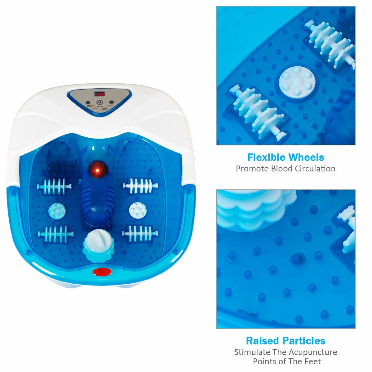 WFR Foot Spa Bath Massager with LCD Temperature Display - Westfield Retailers