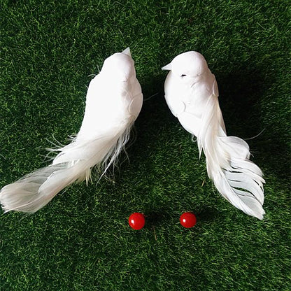 Holiday Decorative Doves Artificial Crafted Birds - Westfield Retailers