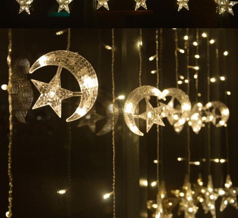 Moon & Star LED String Christmas Lights Decor - Westfield Retailers