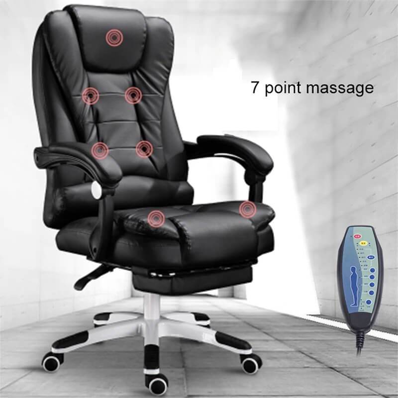 Premium Reclining Massage Chair with Comfortable Leather & Extendable Footrest - Westfield Retailers