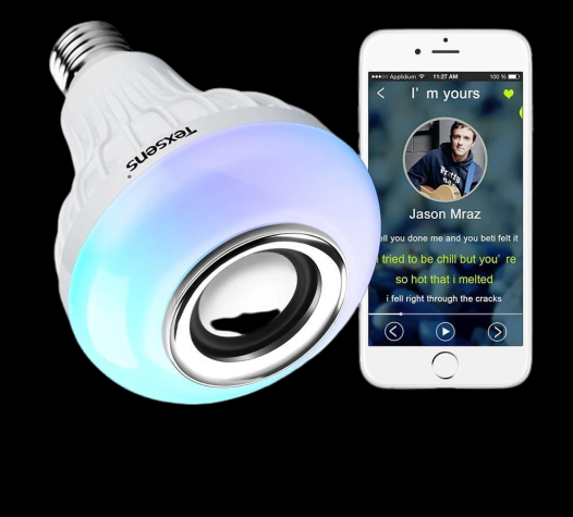 LED 12W RGB Wireless Bluetooth Speaker Bulb - Westfield Retailers
