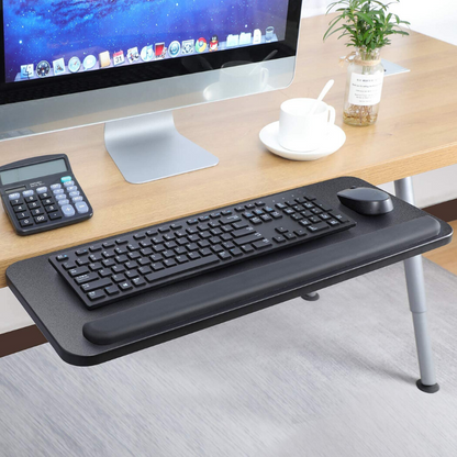 Premium Adjustable Under Desk Clamp On Keyboard Drawer Tray - Westfield Retailers