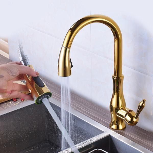 High Arch Pull Out Rotation Kitchen Sink Faucet - Westfield Retailers