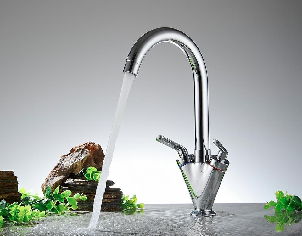 Two-handle Modern and Simple Design Kitchen Faucet - Westfield Retailers