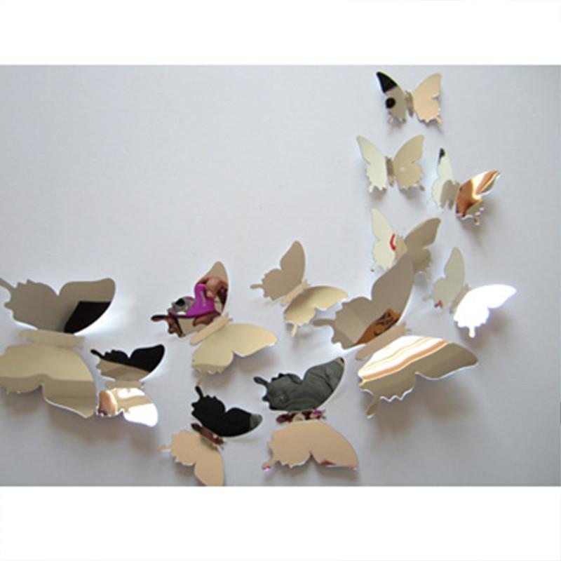 Home Decoration Silver Mirror High Quality Butterfly Design - Westfield Retailers