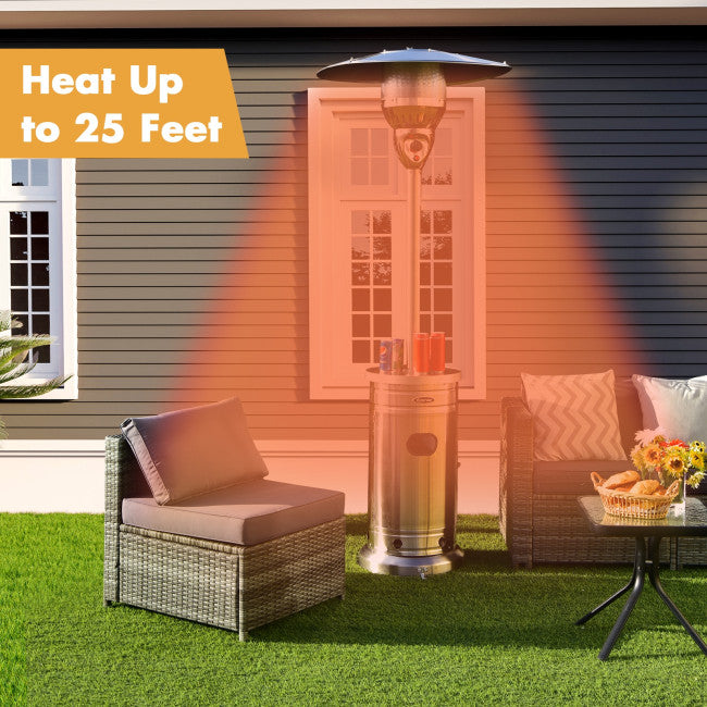 Outdoor Propane Gas Heater- Best 48000 BTU Patio Heater ( Freestanding) with Simple Ignition System - Westfield Retailers