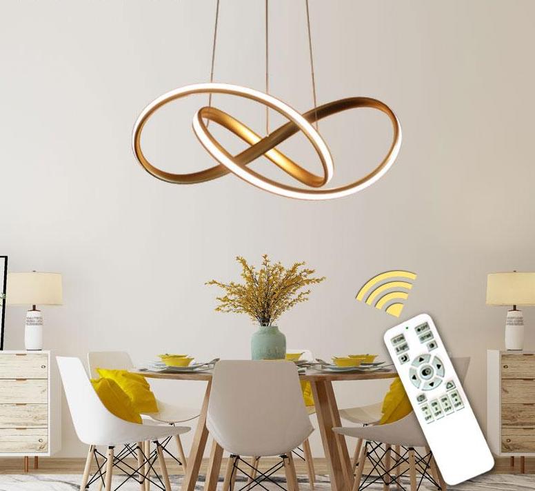 Gold & White Modern LED Pendant Hanging Lamp Light - Westfield Retailers