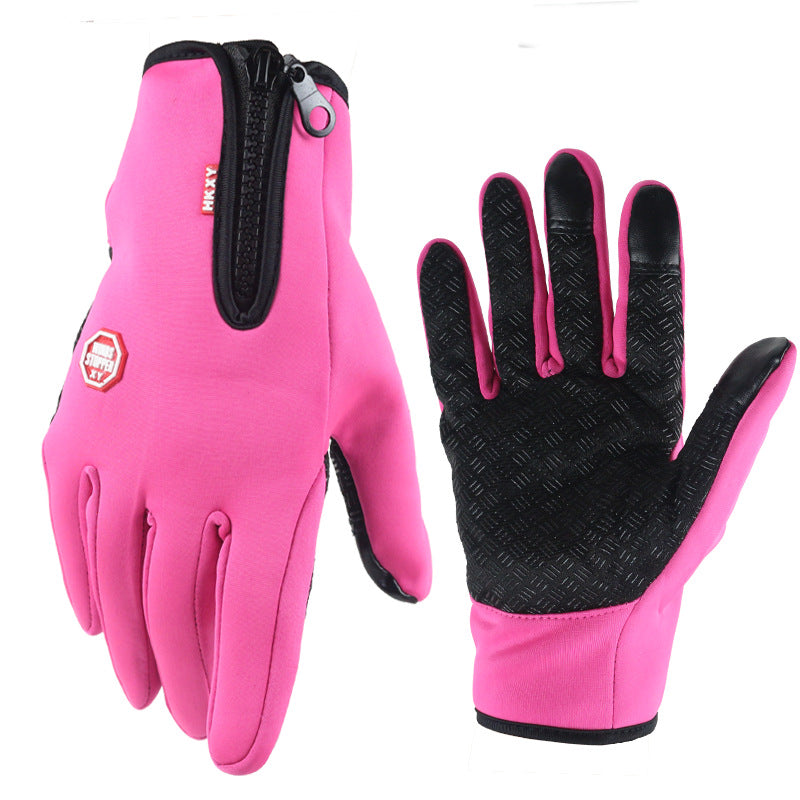Ultra-Thin Thermal Gloves - Unisex Touch Screen Winter Fleece Gloves - M / Pink -Thermal Gloves - Westfield Retailers
