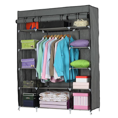 Portable Wardrobe Clothes Closet Heavy Duty Storage Organizer - Westfield Retailers