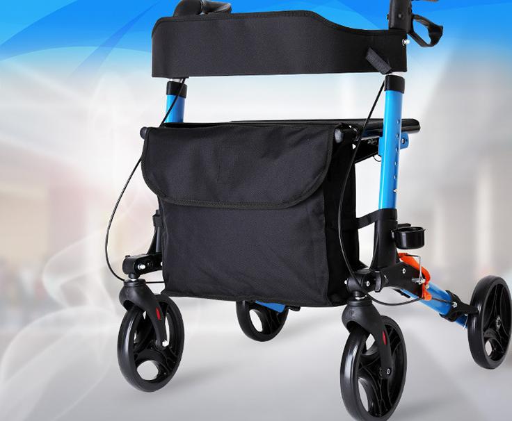 Heavy Duty Rolling 4 Wheeled Walker With Seat And Brakes - Westfield Retailers