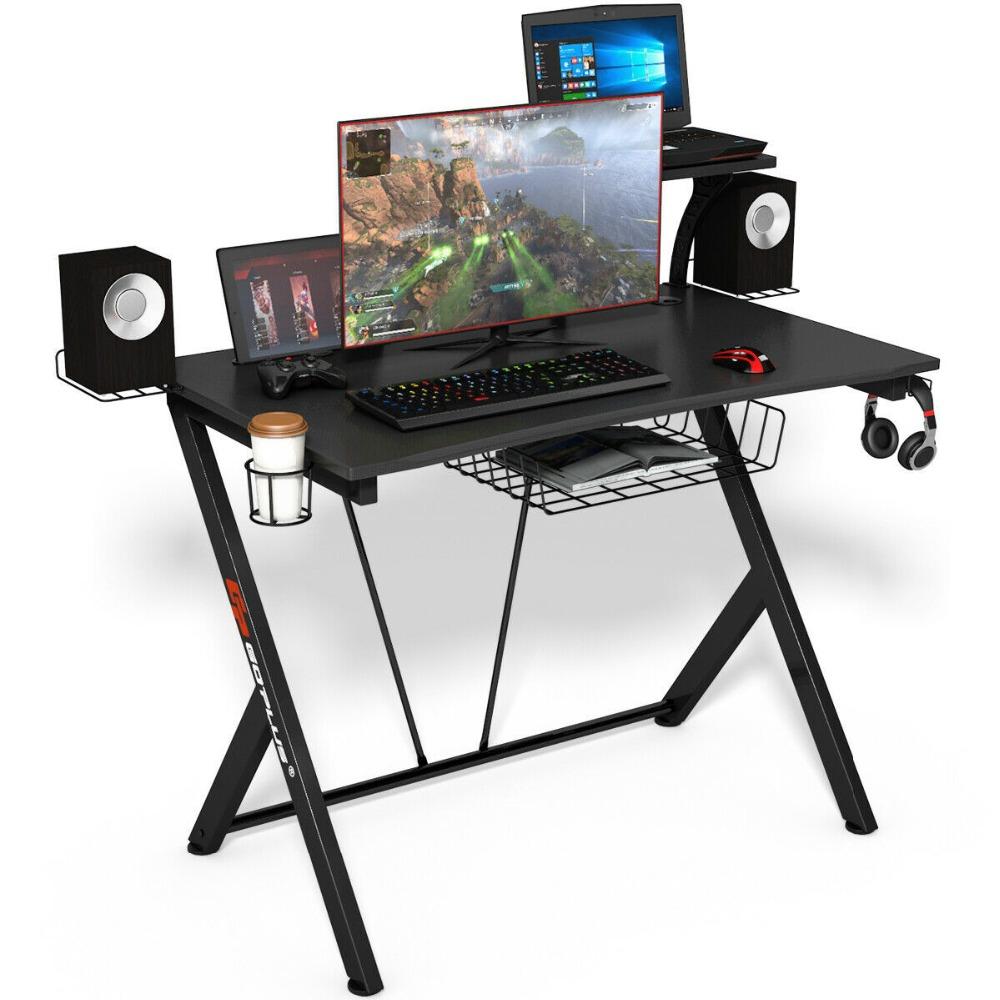 Large Corner Gaming Black Computer Desk 52" - Westfield Retailers