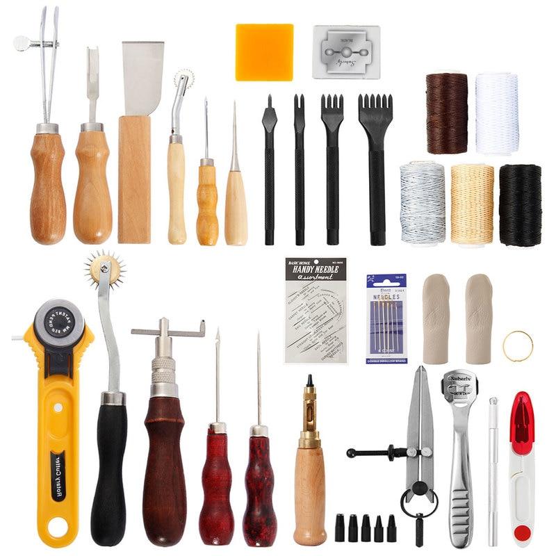 Professional Leather Working Craft Tool Kit 62pcs - Westfield Retailers