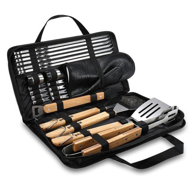 Grill BBQ Utensil Tool Set Kit With Case - Westfield Retailers