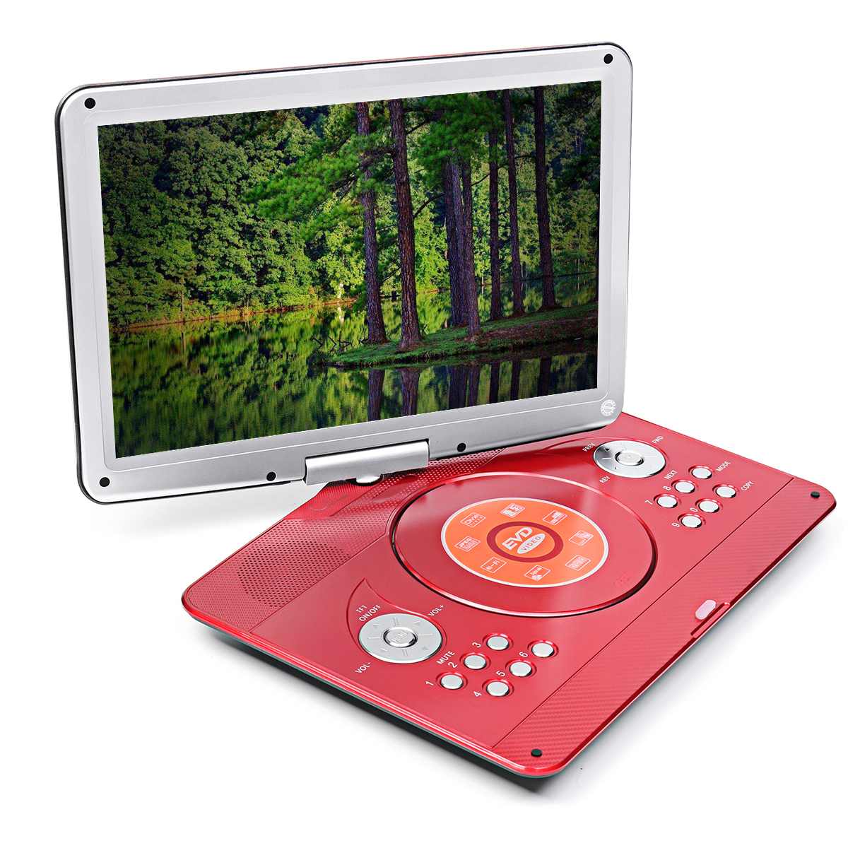 Portable Rotating DVD Player With Screen 14" - Westfield Retailers