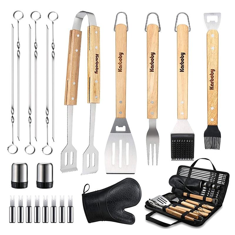 Grill BBQ Utensil Tool Set Kit With Case - Westfield Retailers