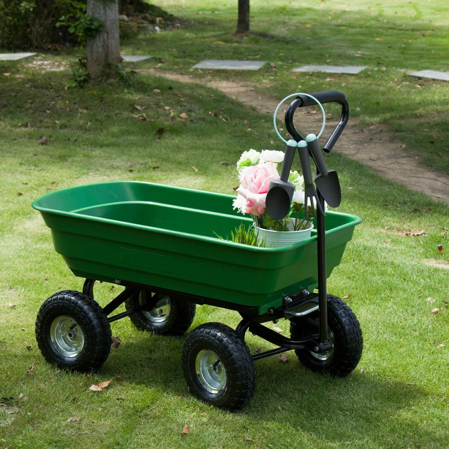 Heavy Duty Garden Utility Wagon Cart 220 Lb - Westfield Retailers