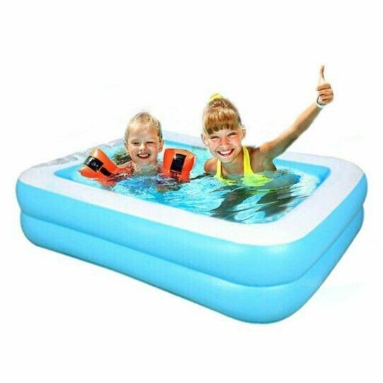 Large Kids Inflatable Blow Up Outdoor Swimming Pool - Westfield Retailers