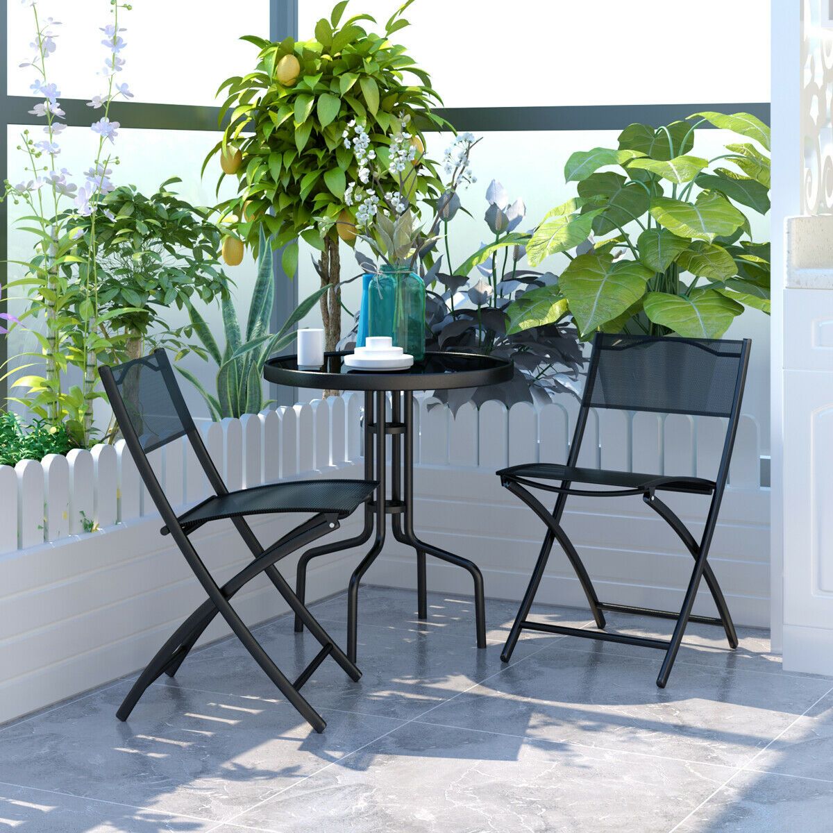 Outdoor Patio Table And Chair 3 Piece Bistro Set - Westfield Retailers