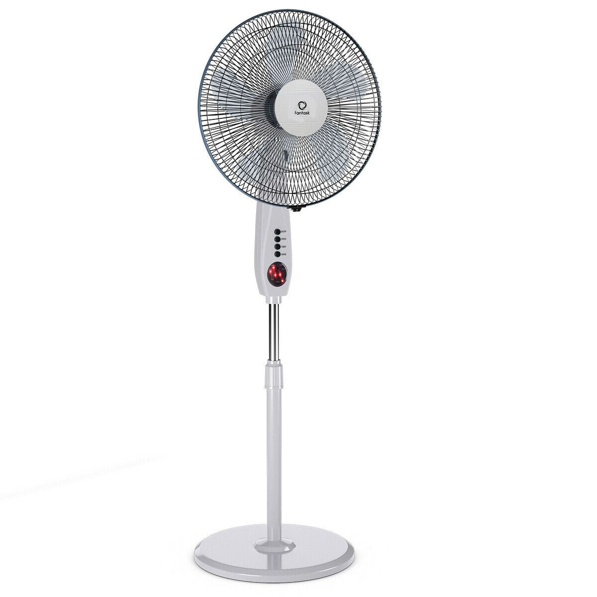 Powerful Standing Floor Pedestal Oscillating Fan With Remote - Westfield Retailers