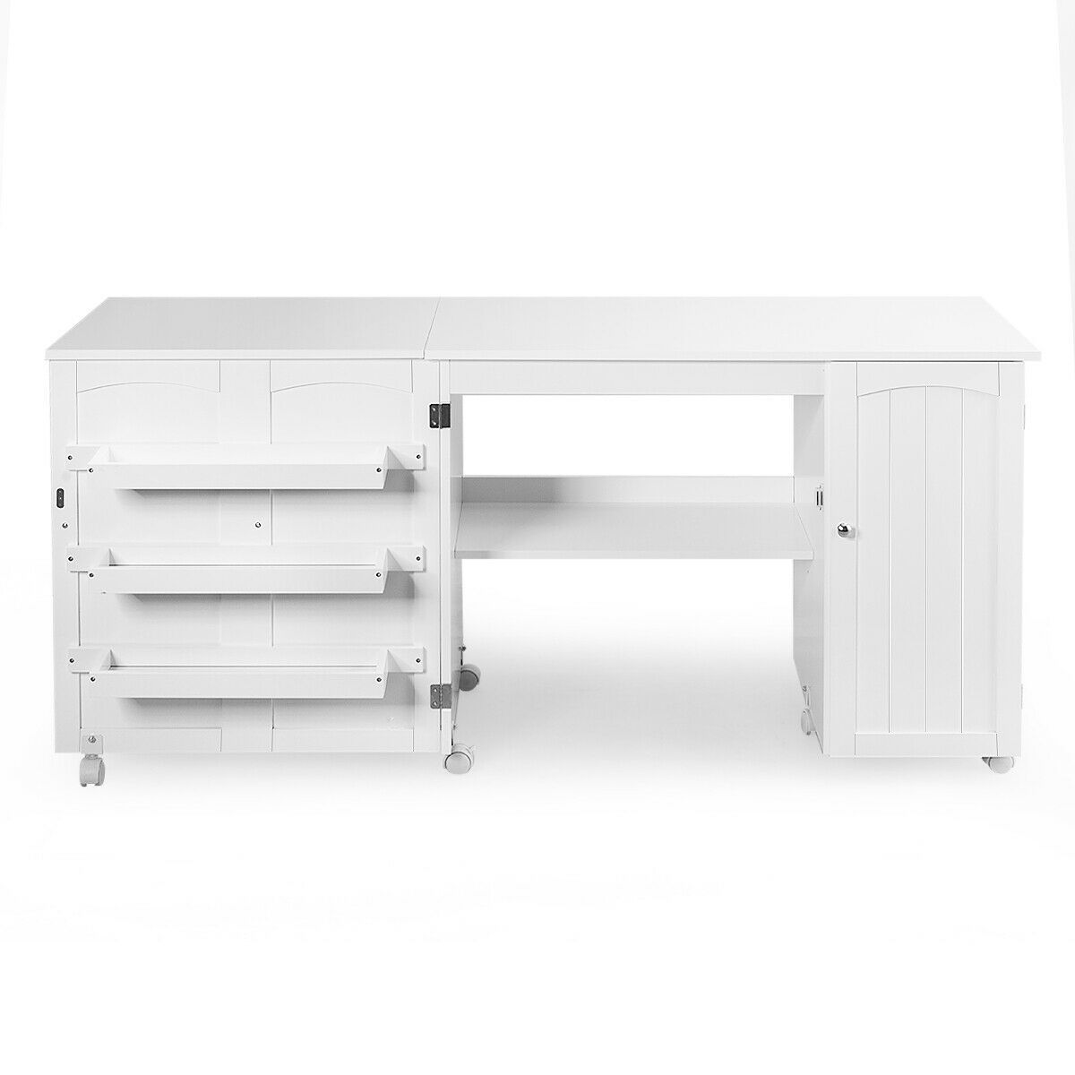 Ultimate Folding Sewing Cutting Machine Table With Storage - Westfield Retailers