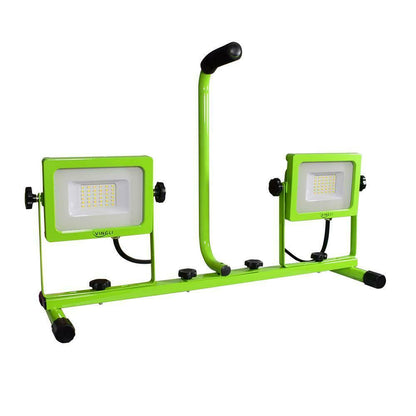 Portable LED Dual Head Standing Construction Work Light - Westfield Retailers