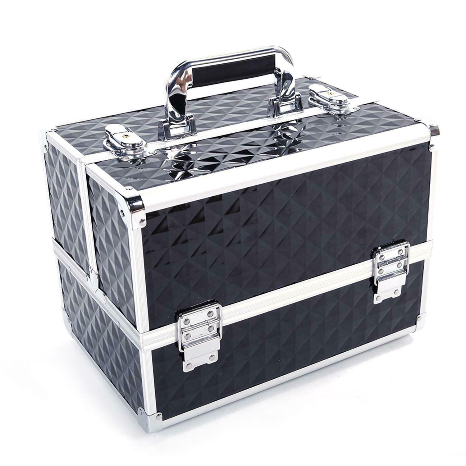 Large Compact Traveling Makeup Organizer Suitcase Box - Westfield Retailers