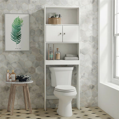 Spacious Over The Toilet Bathroom Space Saver Storage Cabinet - Westfield Retailers