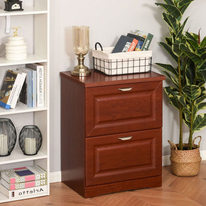 Premium Portable Lateral Two Drawer Wooden Filing Cabinet - Westfield Retailers