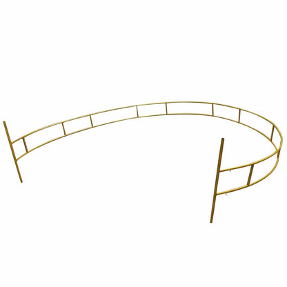 Golden Rustic Round Circle Wedding Arch Trellis 7.5' - Westfield Retailers