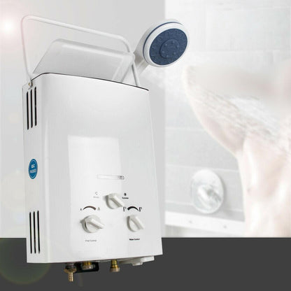 Instant Gas Powered On Demand Tankless Hot Water Heater W/ Shower Head - Westfield Retailers