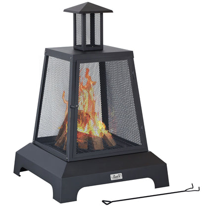 Large Portable Outdoor Backyard Wood Burning Fire Pit 26" - Westfield Retailers