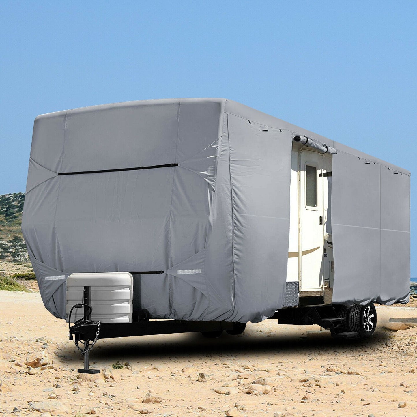 Waterproof RV Travel Trailer Camper Vehicle Storage Motorhome Cover - Westfield Retailers
