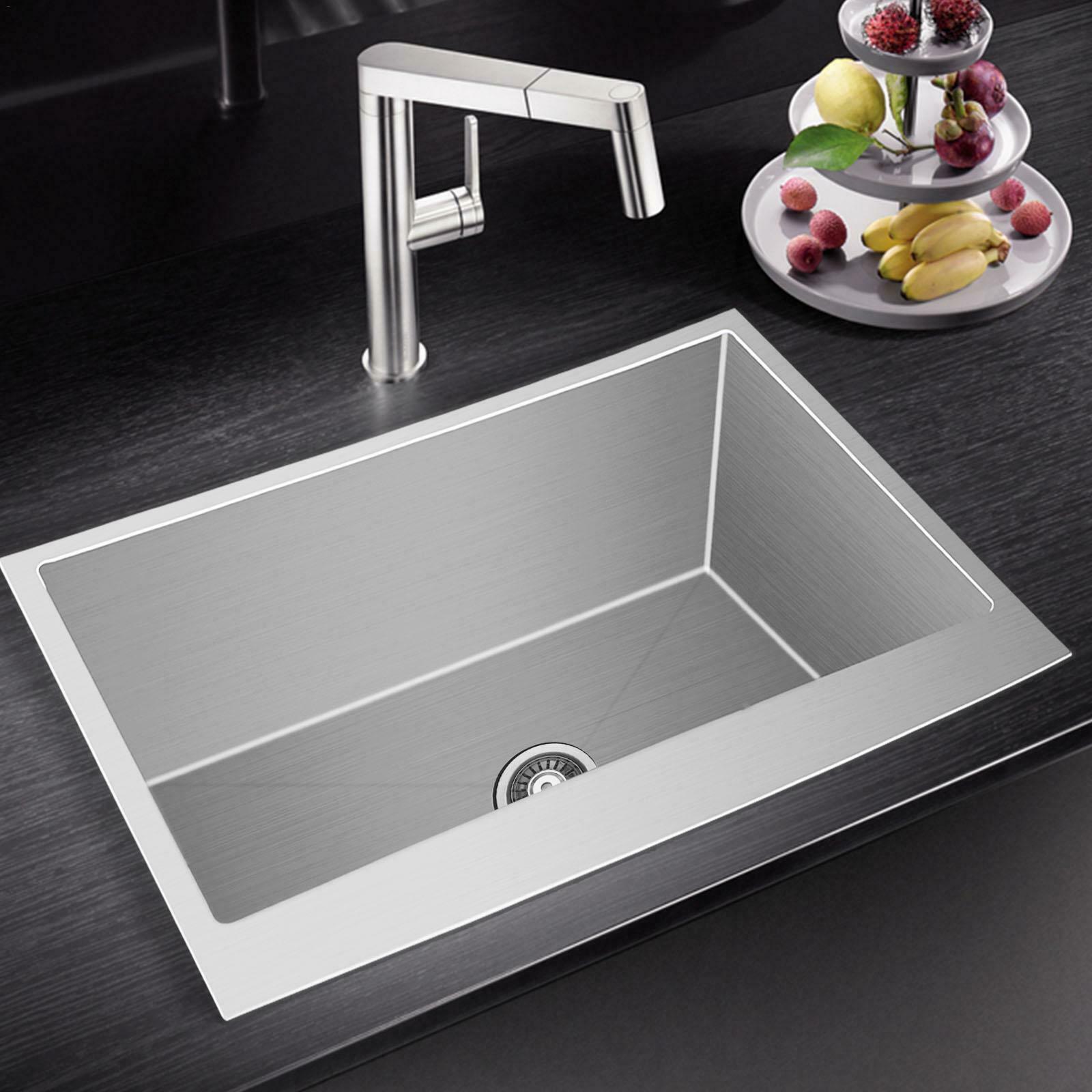 Large Stainless Steel Kitchen Drop In Farmhouse Apron Sink 36" x 21" - Westfield Retailers