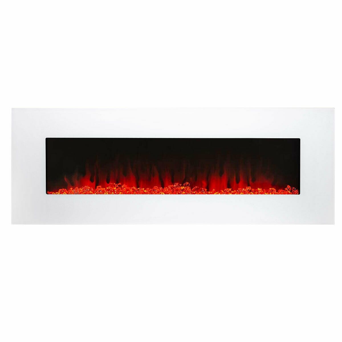 Large Realistic LED Electric Indoor Wall Mounted Fireplace Insert 50" - Westfield Retailers