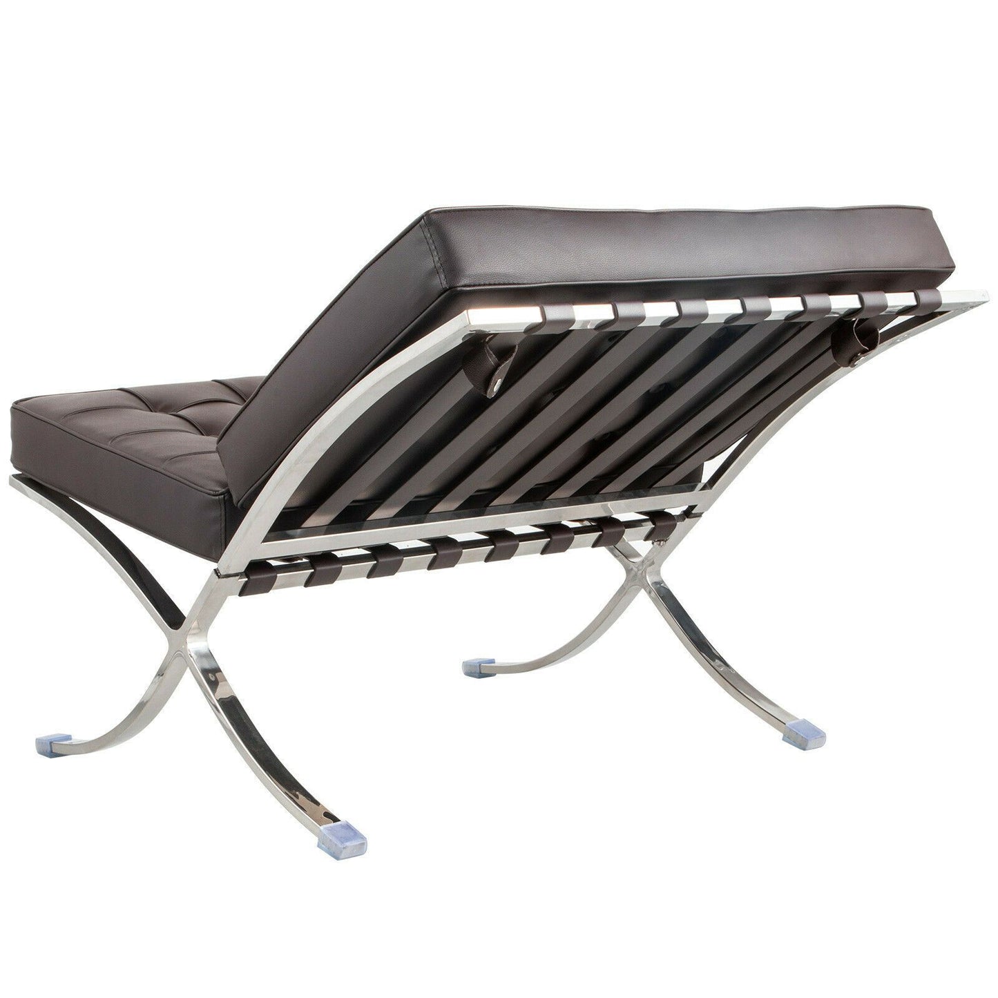 Luxurious Brown Leather Chaise Lounge Chair - Westfield Retailers