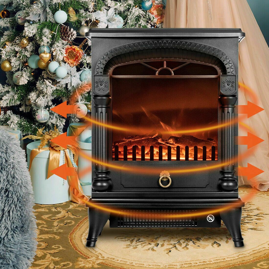 Modern Electric Freestanding Portable Indoor Fireplace Heater 20" - Westfield Retailers