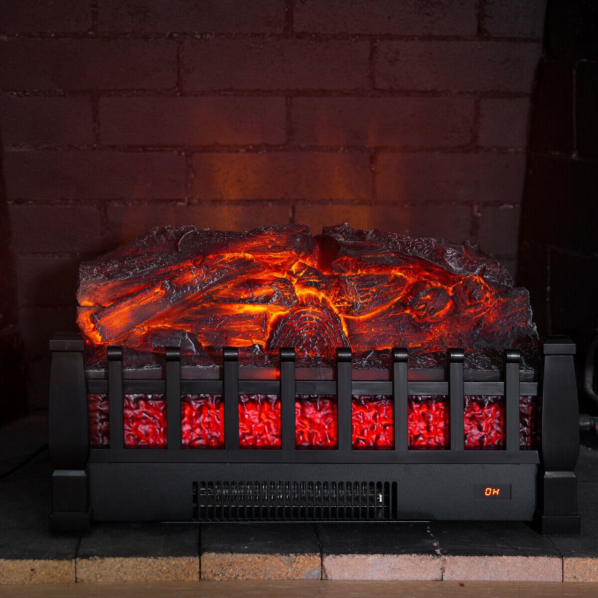 Electric Indoor Infrared Fireplace Logs Heater With Remote - Westfield Retailers