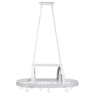 Lighted Ceiling Hanging Pot And Pan Organizer Kitchen Rack - Westfield Retailers