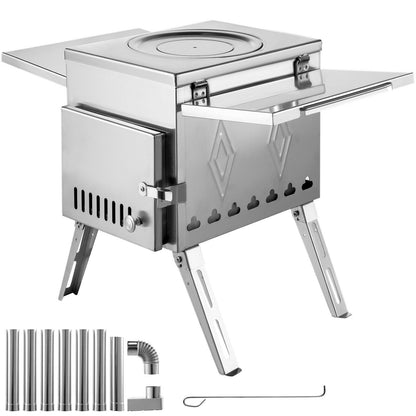Small Outdoor Freestanding Portable Wood Burning Stove - Westfield Retailers