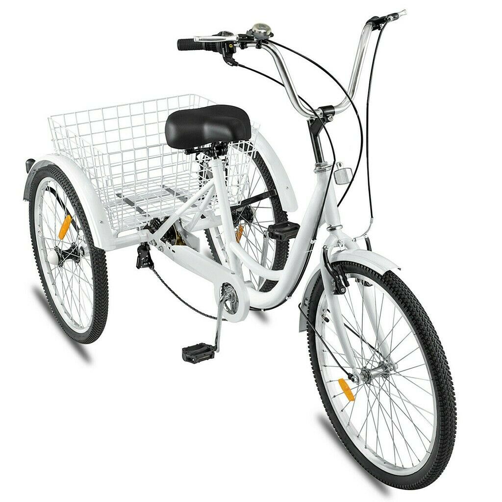 Heavy Duty Adult Three Wheeled Tricycle Bike 24" - Westfield Retailers