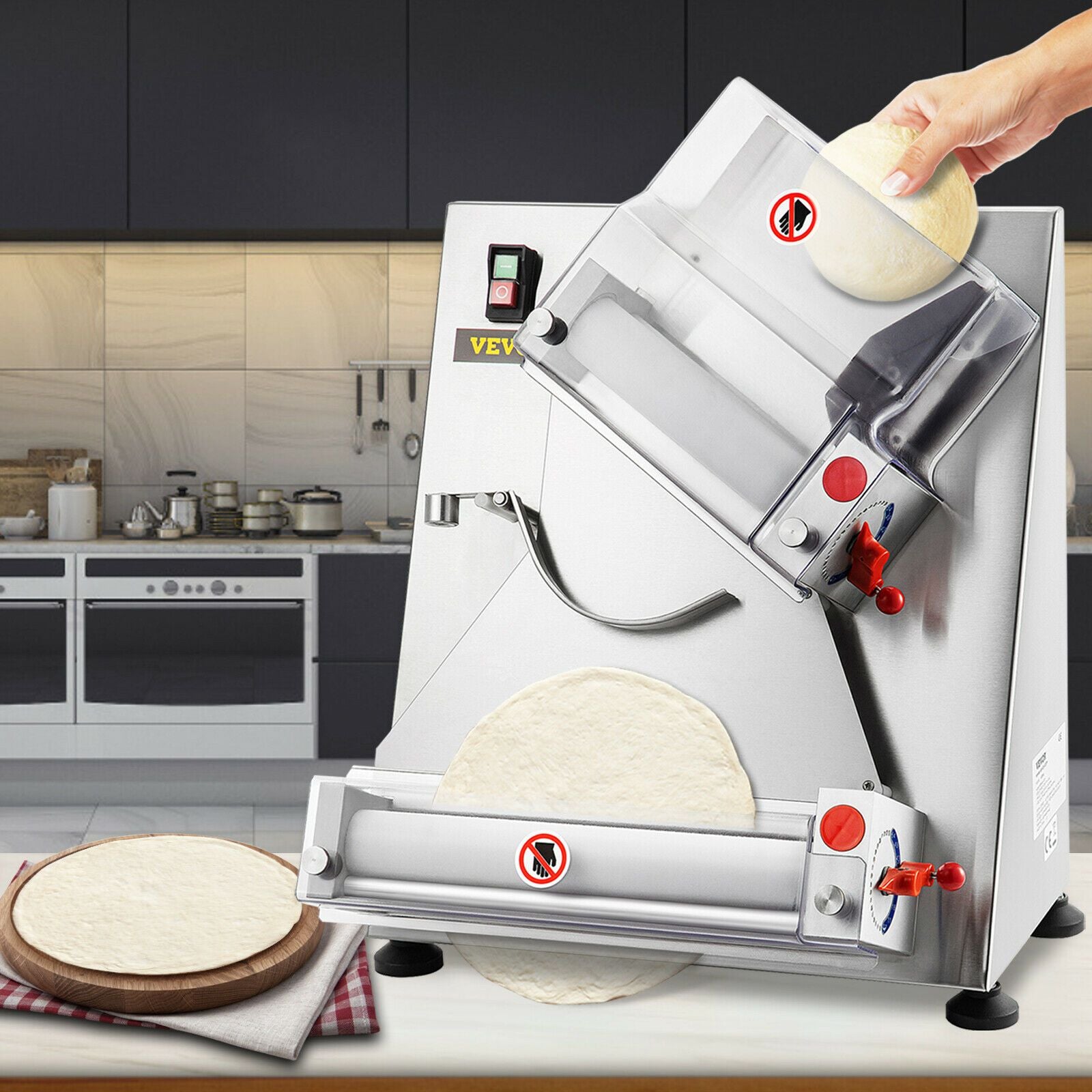Powerful Electric Compact Pizza Dough Roller / Sheeter Machine - Westfield Retailers