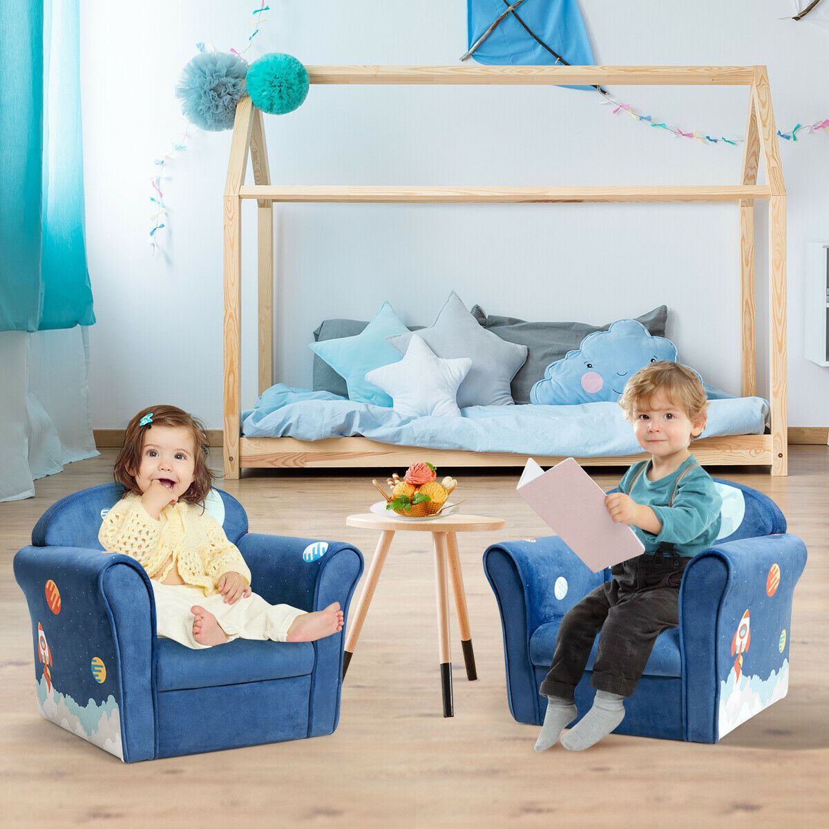 Large Portable Kids Playroom Sofa Couch - Westfield Retailers